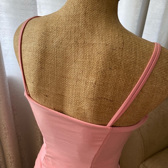 PINK RUCHED MINI DRESS - Picture 4 of 5